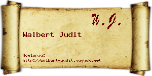 Walbert Judit névjegykártya